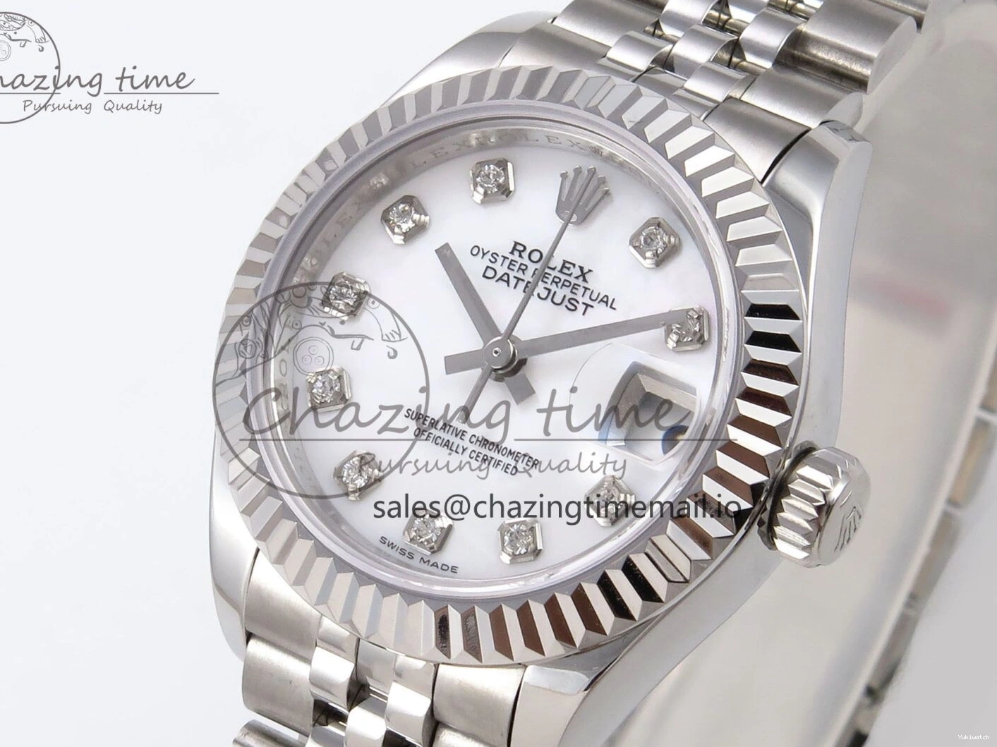 904L SS Steel A2671 279174 Edition Diamonds GMF Bracelet Best DateJust White on 1:1 Dial 28MM Jubilee 0118